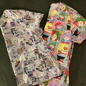 Women’s winter scrub tops (2)